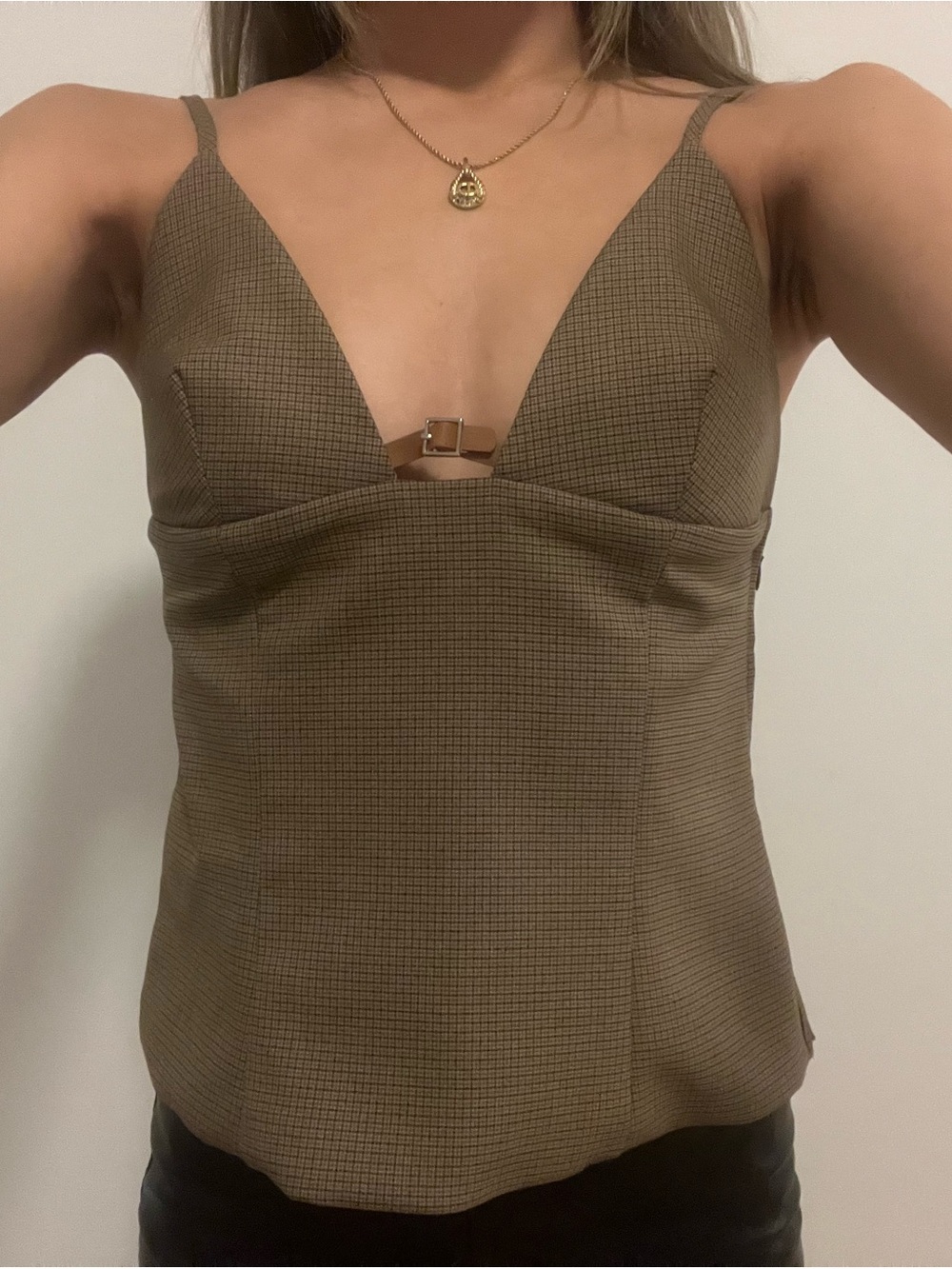 Zara tank top with buckle detail